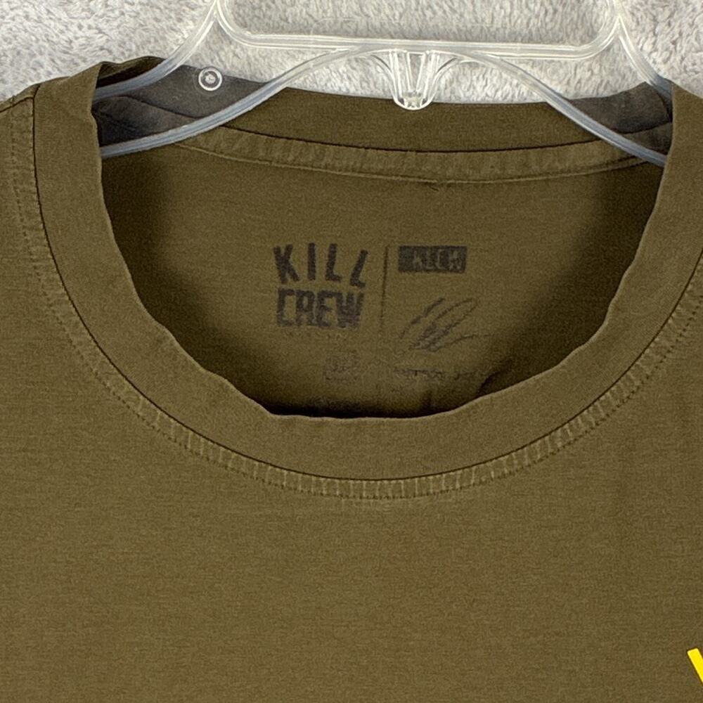 Kill Crew TShirt Mens L Olive Drab Wolves Among Sheep Workout MMA UFC BJJ Boxing - Picture 7 of 8